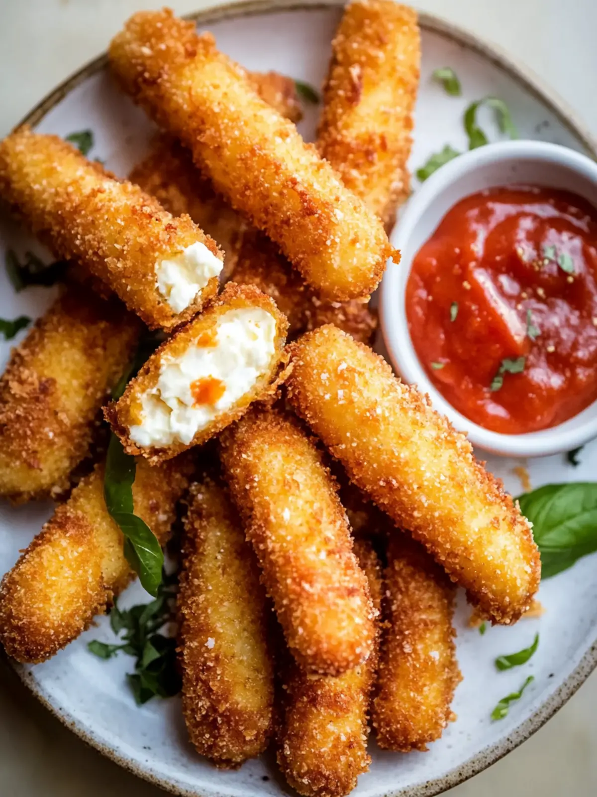 Crispy Homemade Mozzarella Sticks You'll Love to Share 3 Homemade Mozzarella Sticks
