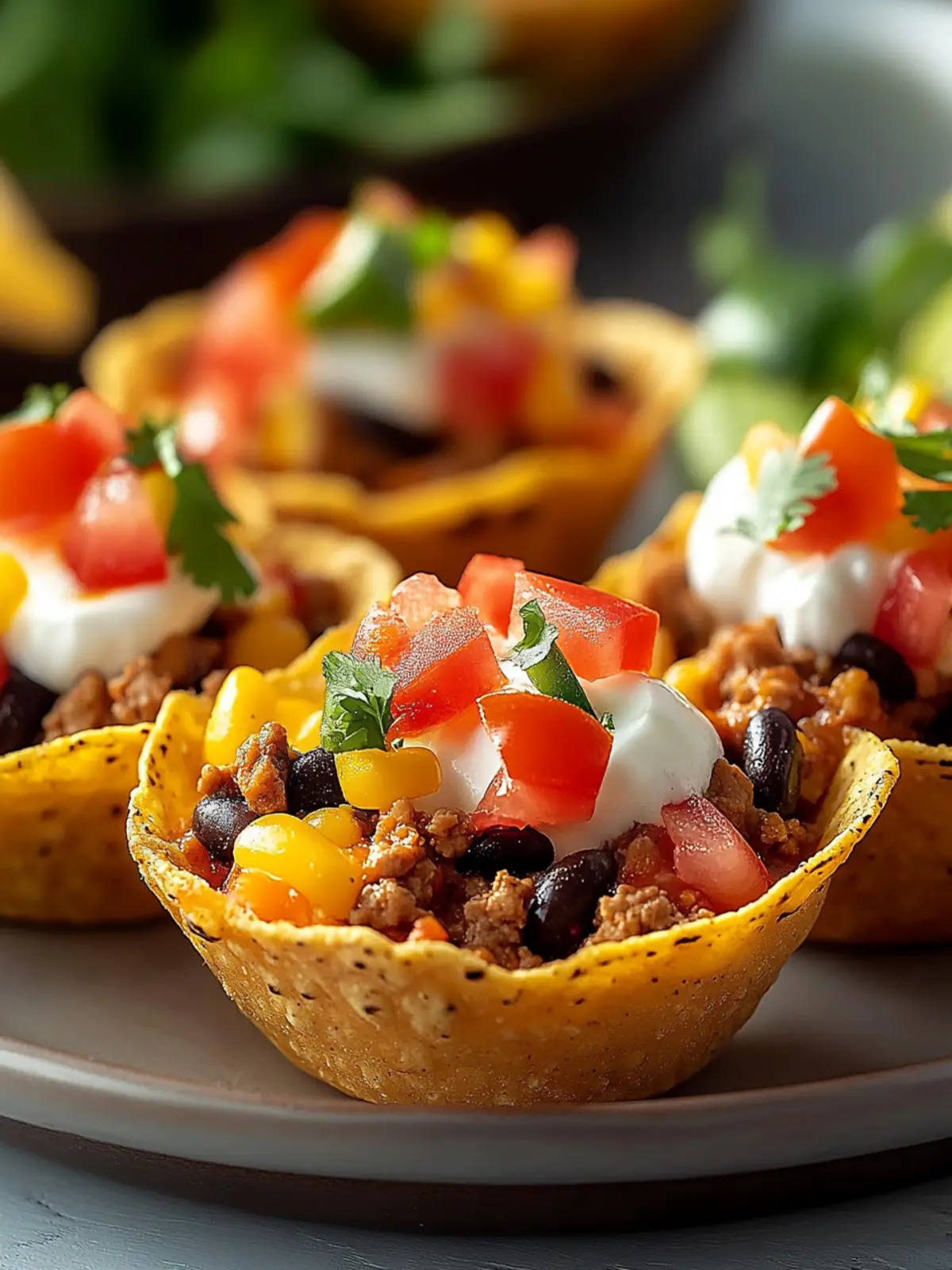 Taco Cups with Tostitos Scoops Recipe for Ultimate Game Day Fun 2 Taco Cups with Tostitos Scoops Recipe