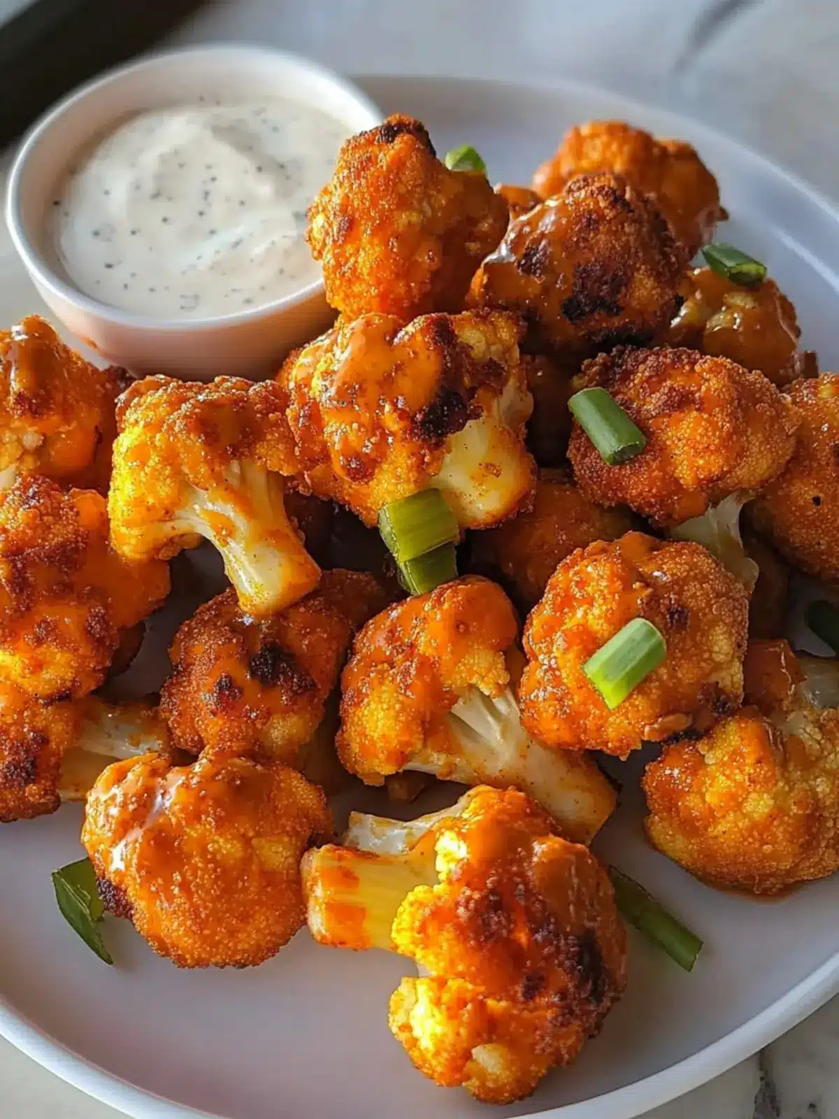 Irresistible Buffalo Cauliflower Bites in 30 Minutes Air Fryer 2 Irresistible Buffalo Cauliflower Bites in 30 Minutes (Air Fryer)