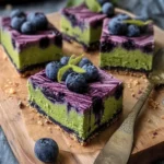 Delight in Matcha Blueberry Witch Cheesecake Bars This Halloween 9 Matcha Blueberry Witch Cheesecake Bars
