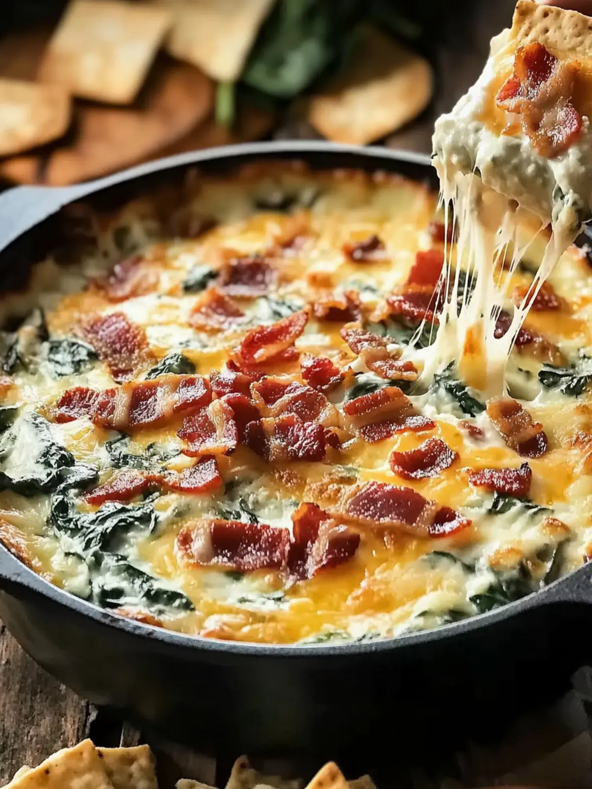 Cheesy Bacon Spinach Dip: Your Game Day Must-Have Delight 5 Cheesy Bacon Spinach Dip