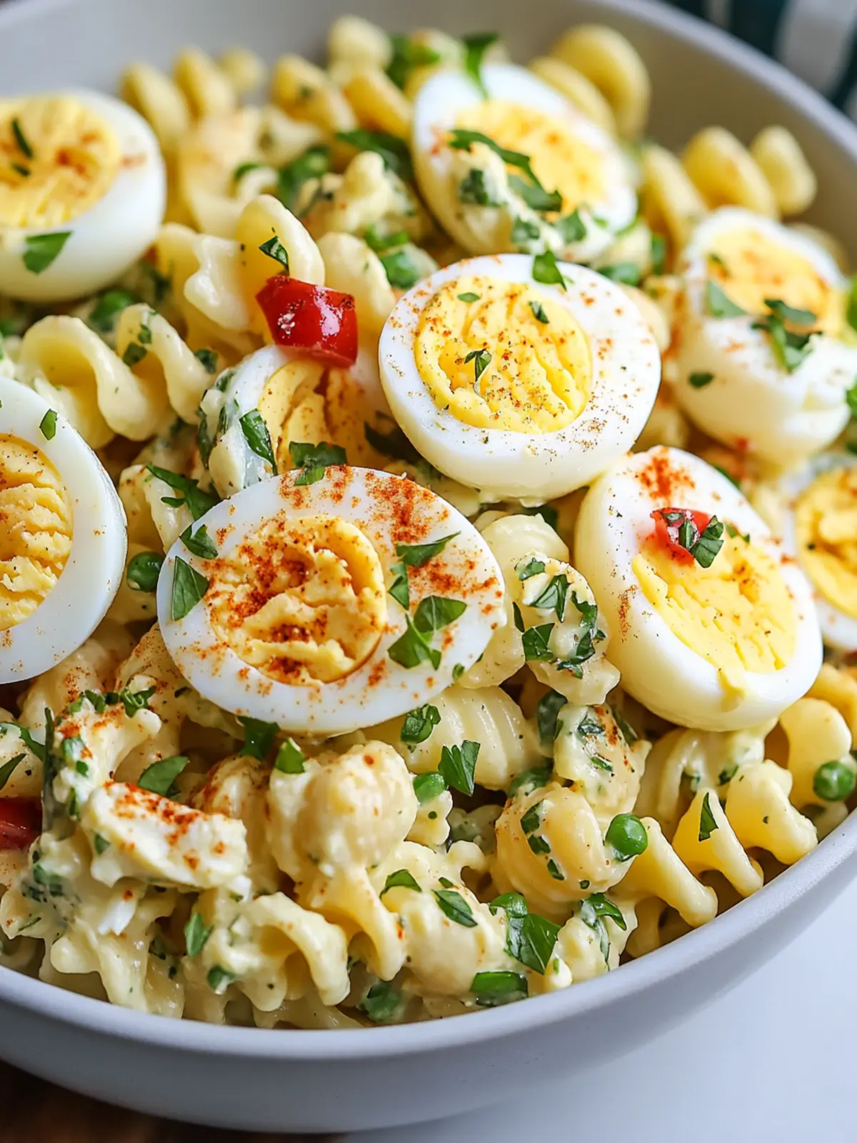 Creamy Deviled Egg Pasta Salad: Your New Potluck Star 5 Deviled Egg Pasta Salad