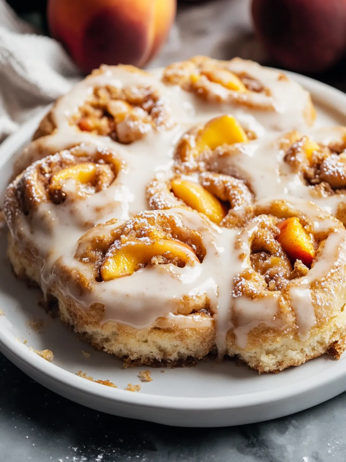 Peach Cobbler Cinnamon Rolls: A Sweet Morning Delight 5 Peach Cobbler Cinnamon Rolls