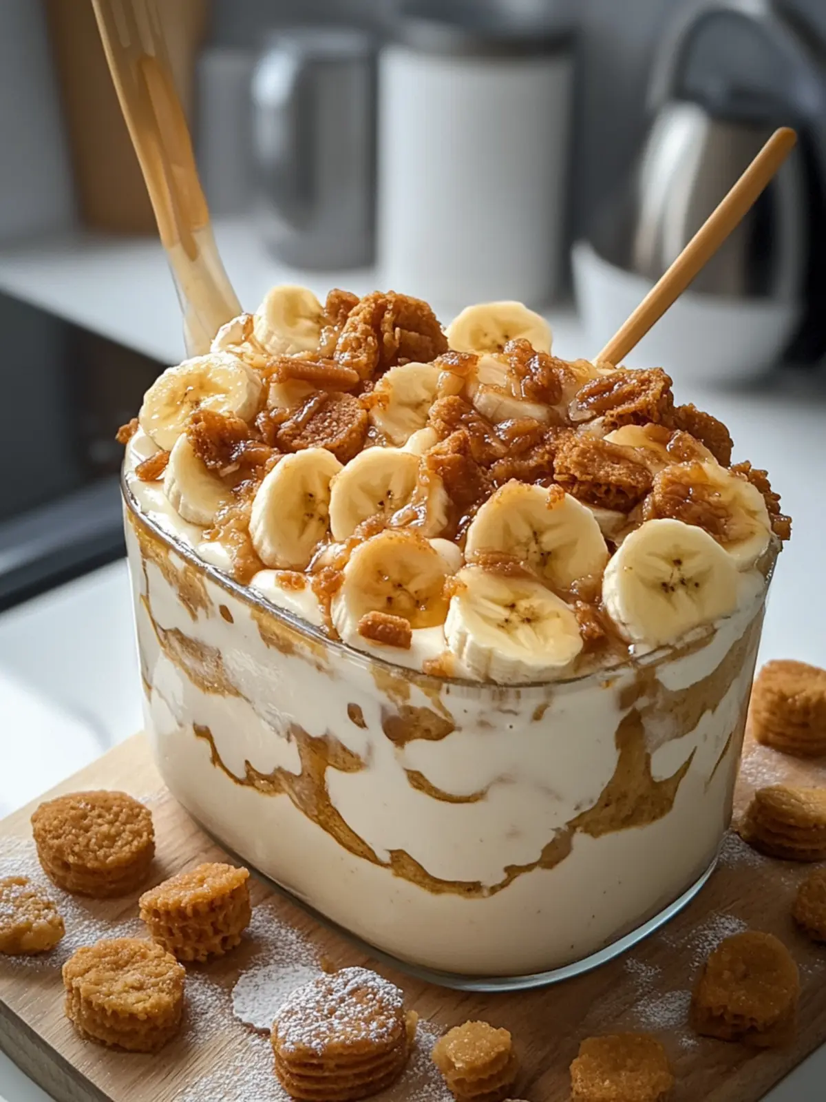 Indulge in Caramel Biscoff Banana Pudding Bliss Today 3 Caramel Biscoff Banana Pudding