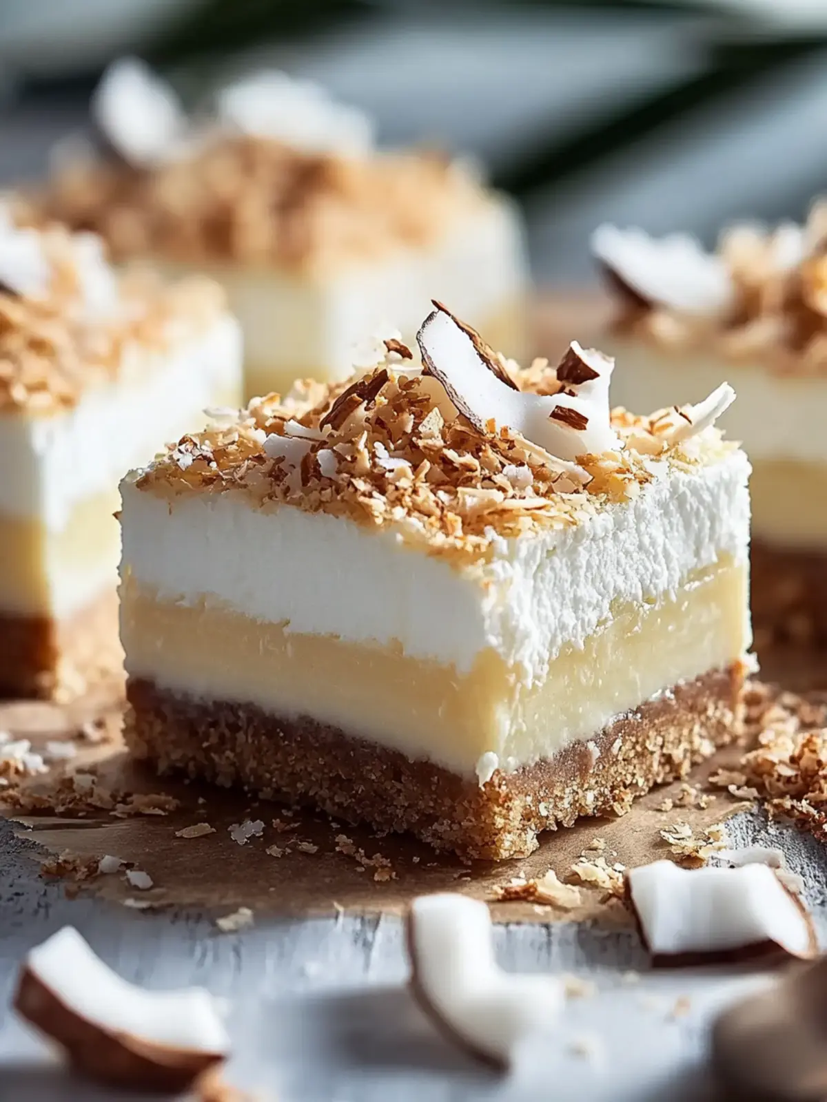 Coconut Cream Pie Bars: Easy Treat for Tropical Flavor Lovers 4 Coconut Cream Pie Bars