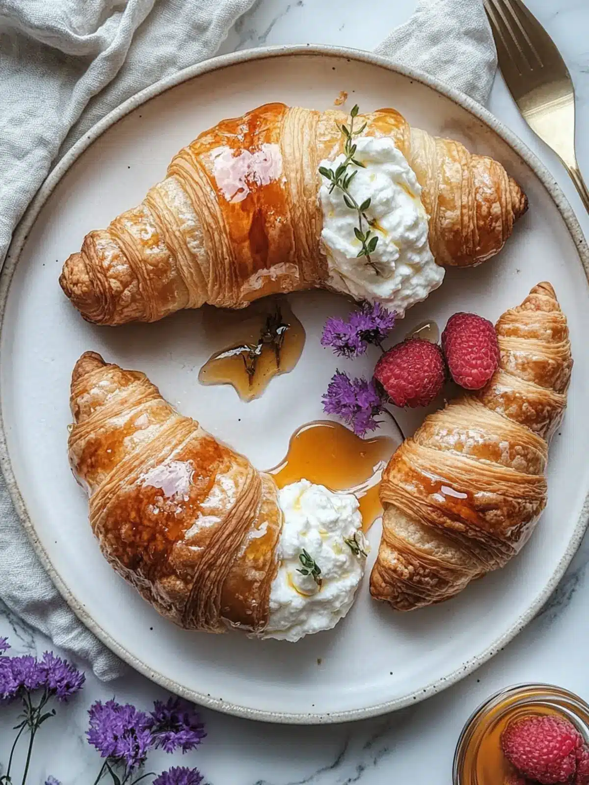 Heavenly Whipped Ricotta and Burnt Honey Croissants Recipe Bliss 2 Heavenly Whipped Ricotta and Burnt Honey Croissants Recipe