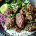 Savory Easy Beef Kofta with Garlic Yogurt Sauce Recipe 2 Easy Beef Kofta with Garlic Yogurt Sauce Recipe