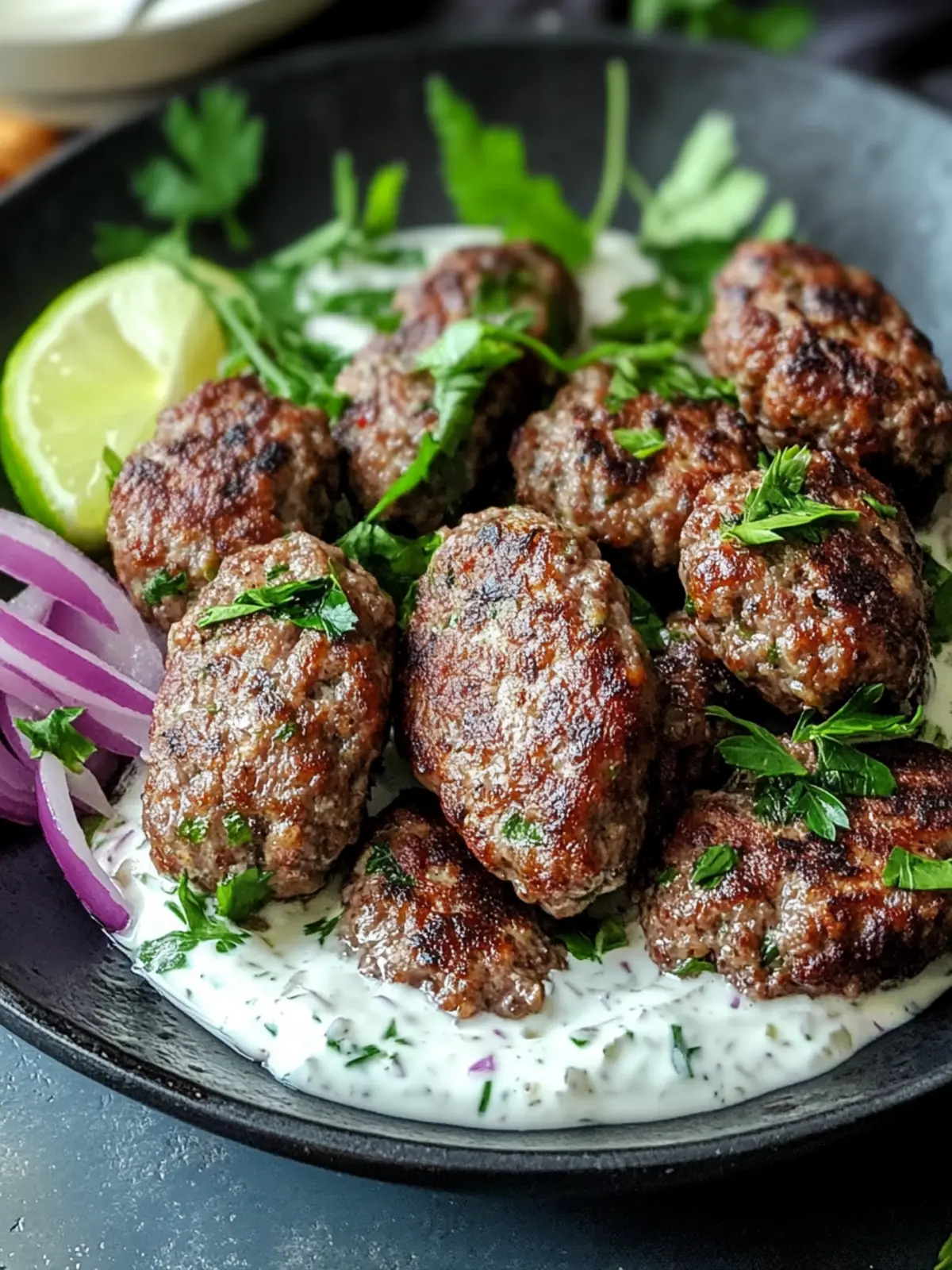 Savory Easy Beef Kofta with Garlic Yogurt Sauce Recipe 5 Easy Beef Kofta with Garlic Yogurt Sauce Recipe