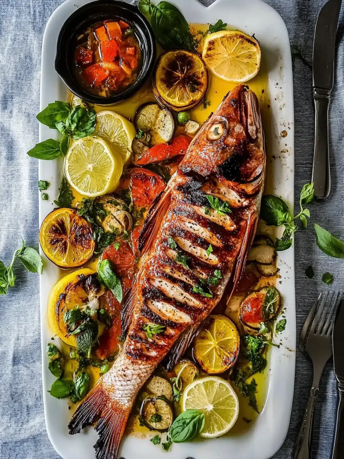 Grilled Red Snapper with Fresh Herbs: A Flavor Explosion 4 Grilled Red Snapper