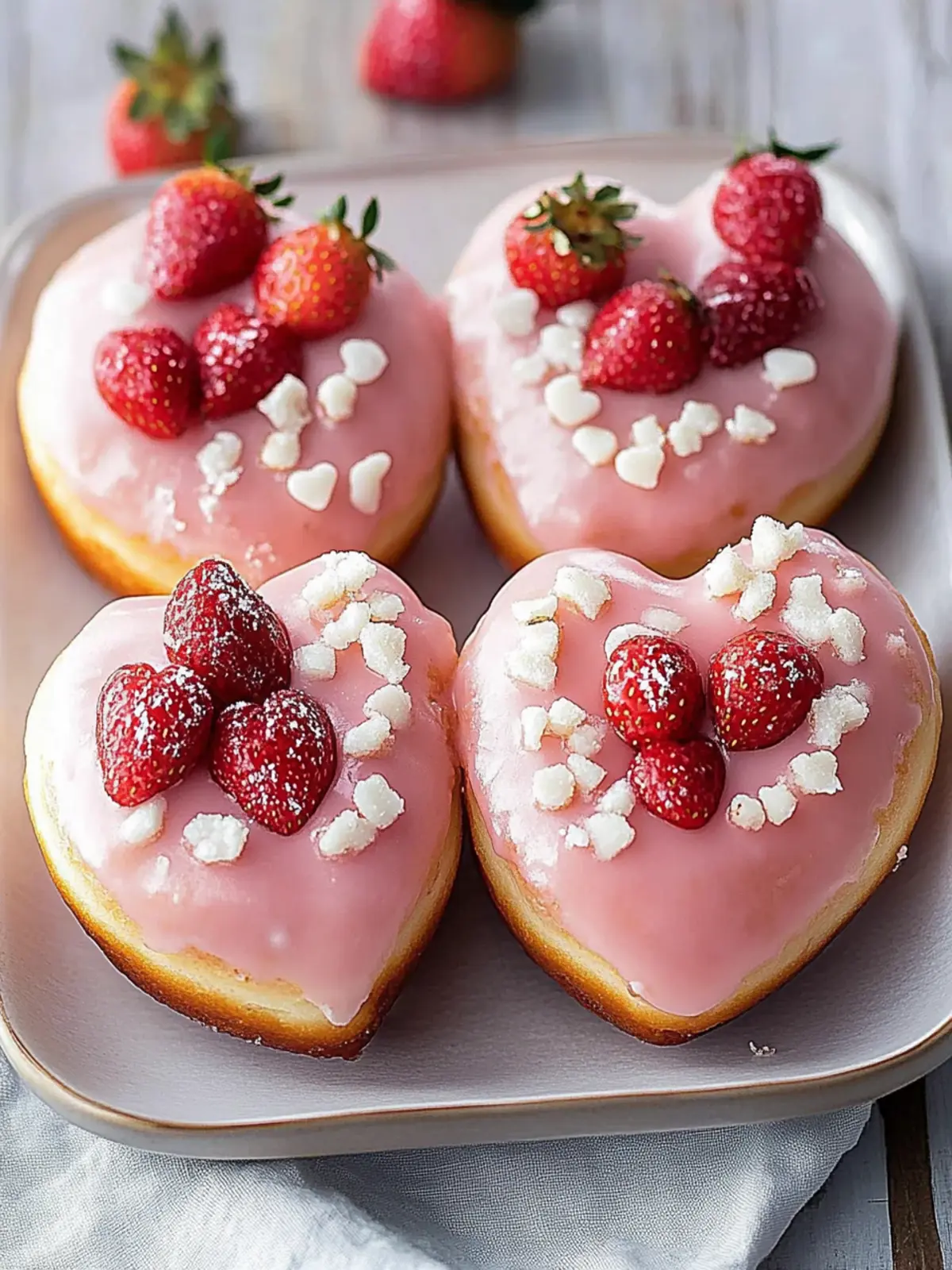 Lovable Heart Strawberry Cheesecake Donuts Recipe for Romance 2 Lovable Heart Strawberry Cheesecake Donuts Recipe