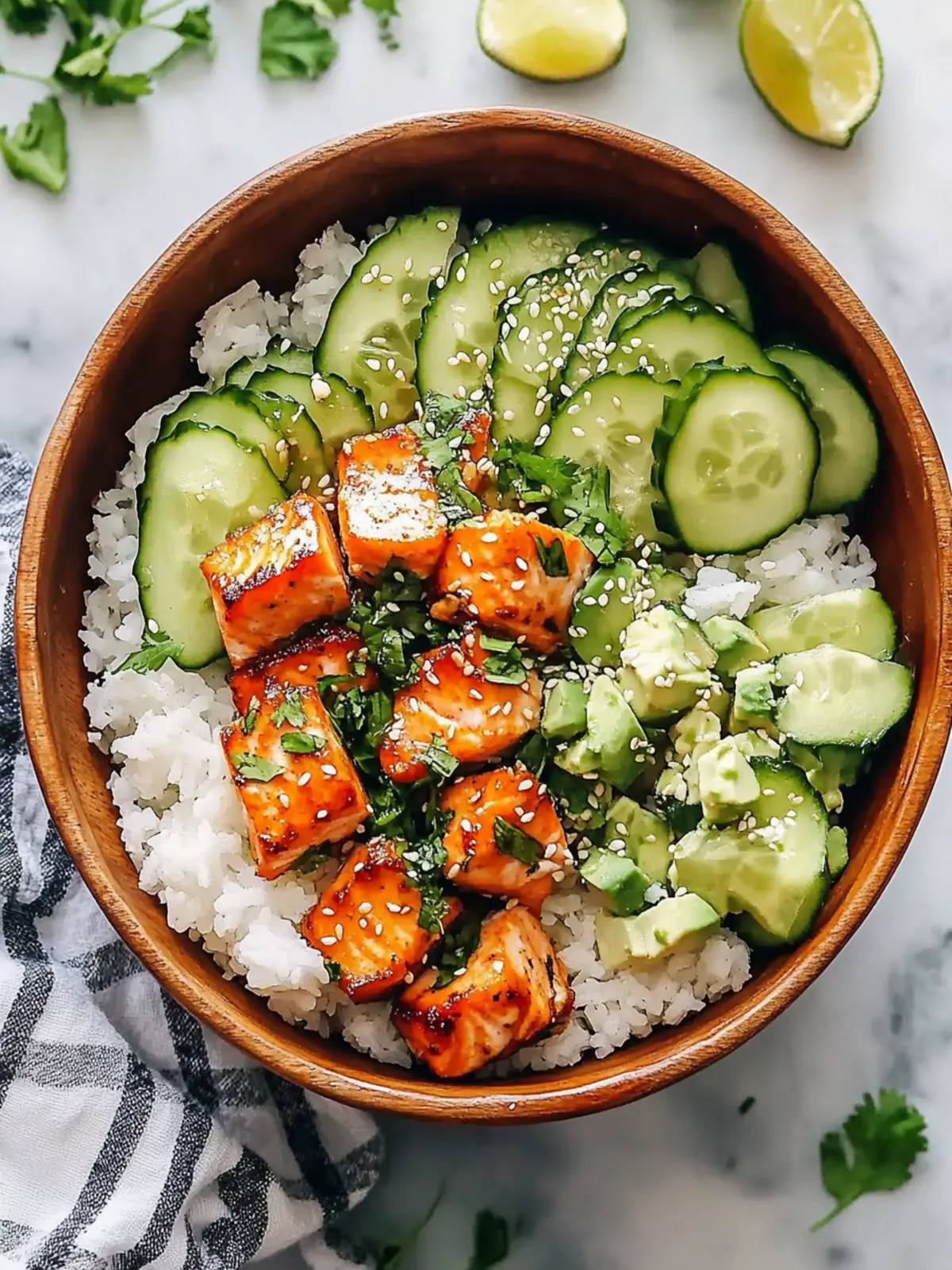 Homemade Protein Salmon Bowls with Coconut Rice for Nightly Excitement 5 Homemade Protein Salmon Bowls with Coconut Rice