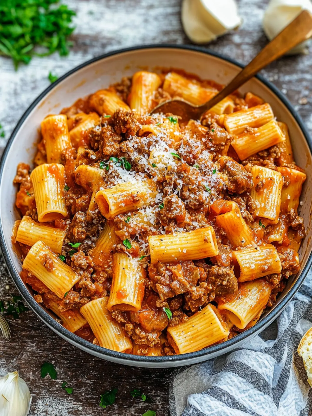 Savory Beef Pasta in Tomato Sauce Ready in 30 Minutes 3 Beef Pasta in Tomato Sauce {Beef Ragu Pasta}