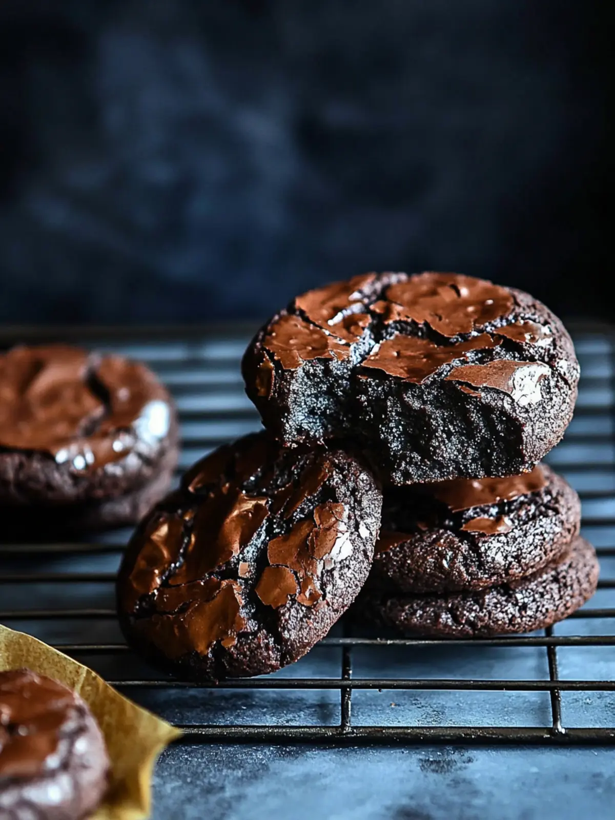 Flourless Dark Chocolate Brownie Cookies that Melt in Your Mouth 3 Flourless Dark Chocolate Brownie Cookies