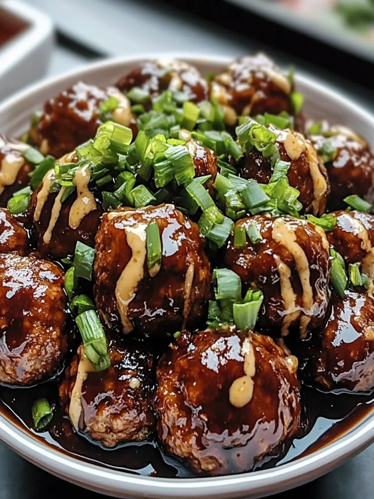 Sticky Hoisin Meatballs with Scallion Sauce – Bold & Tasty Delight 5 Sticky Hoisin Meatballs with Scallion Sauce