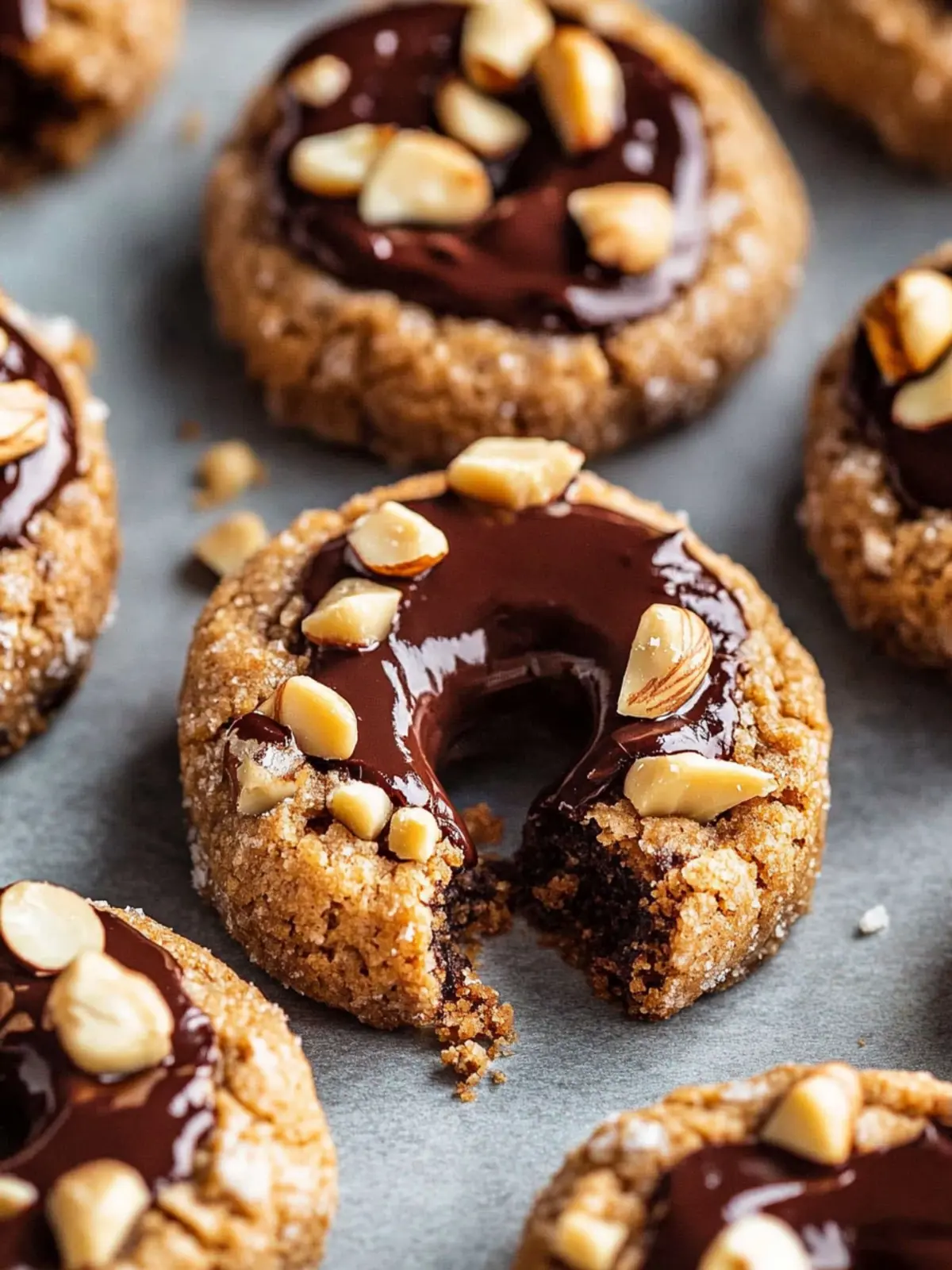 Chewy Chocolate Hazelnut Thumbprint Cookies Worth Baking 5 Chocolate Hazelnut Thumbprint Cookies