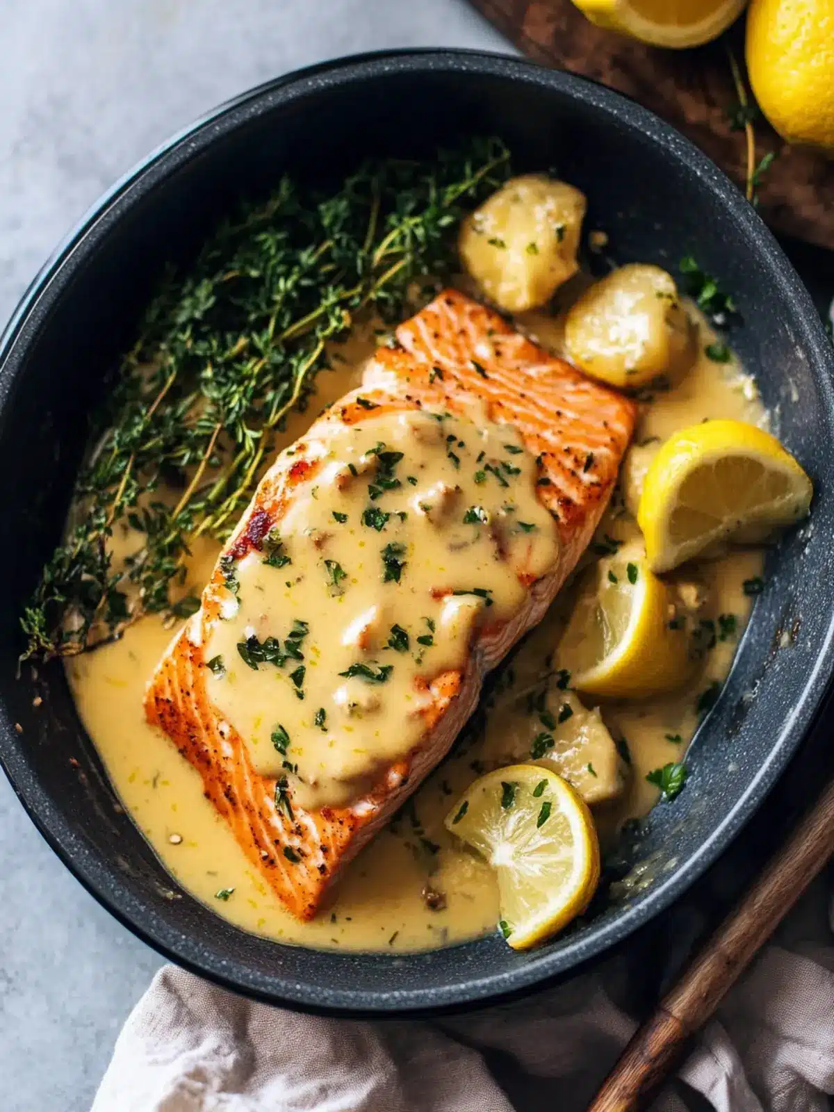 Baked Salmon with Amazing Lemon Sauce for an Easy Dinner Delight 5 Baked Salmon with Amazing Lemon Sauce