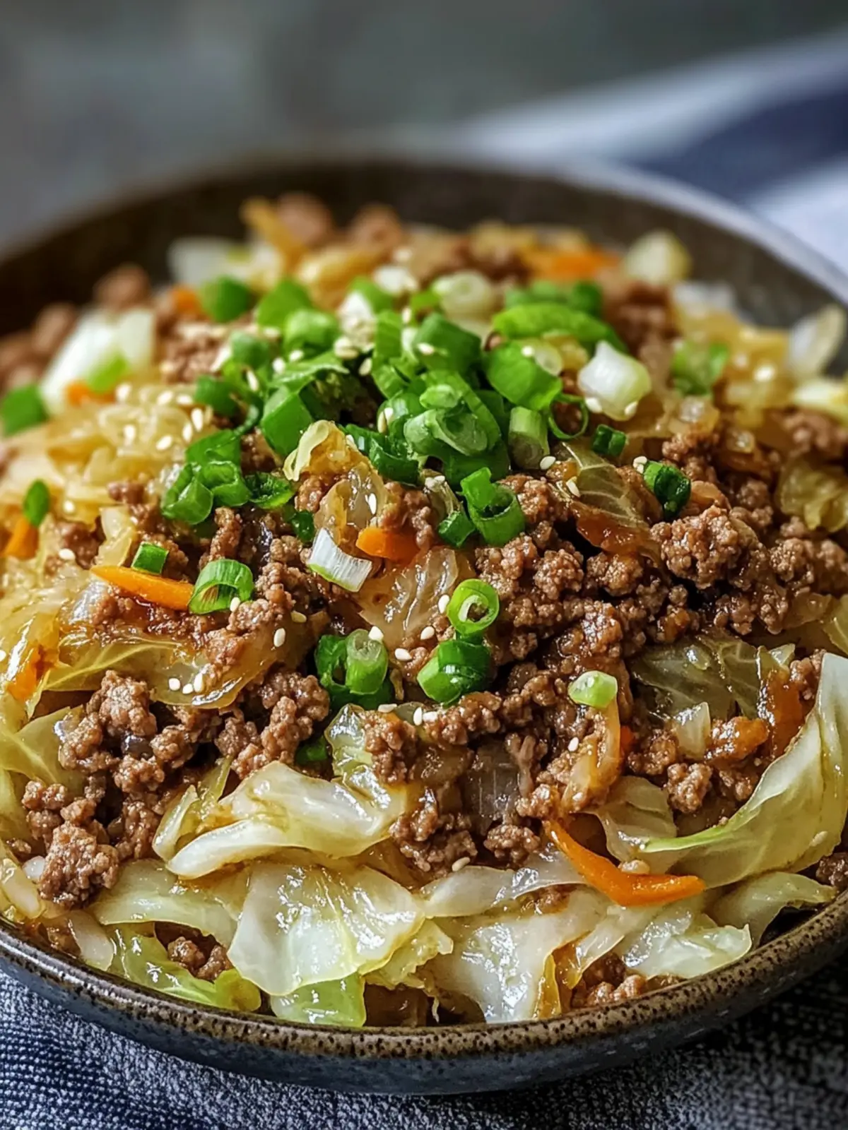 Low-Carb Mongolian Ground Beef and Cabbage Skillet Delight 3 Low-Carb Mongolian Ground Beef and Cabbage