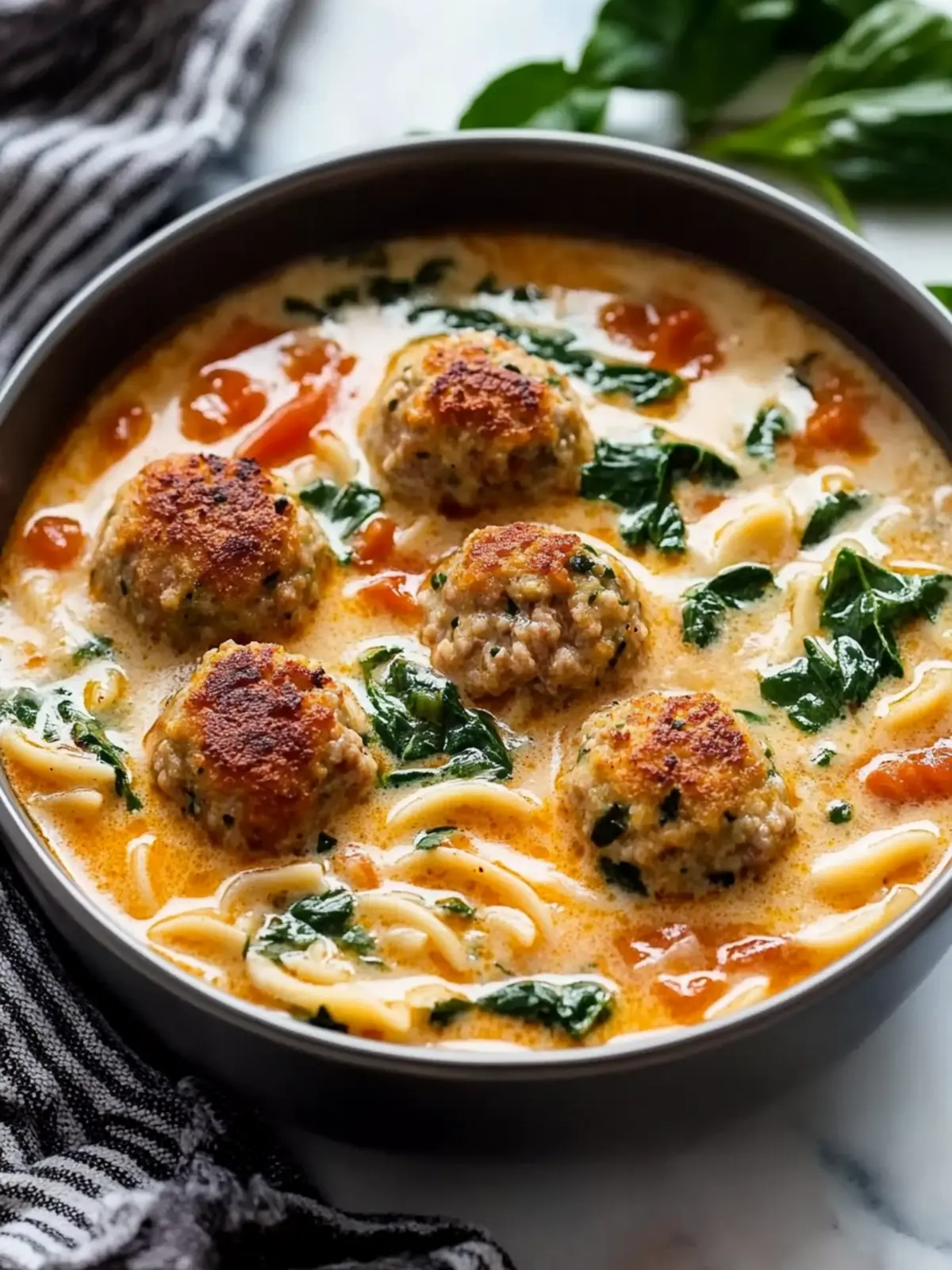 Creamy Italian Meatball Soup Recipe for Cozy One-Pot Bliss 3 Creamy Italian Meatball Soup Recipe | Easy One-Pot Dinner