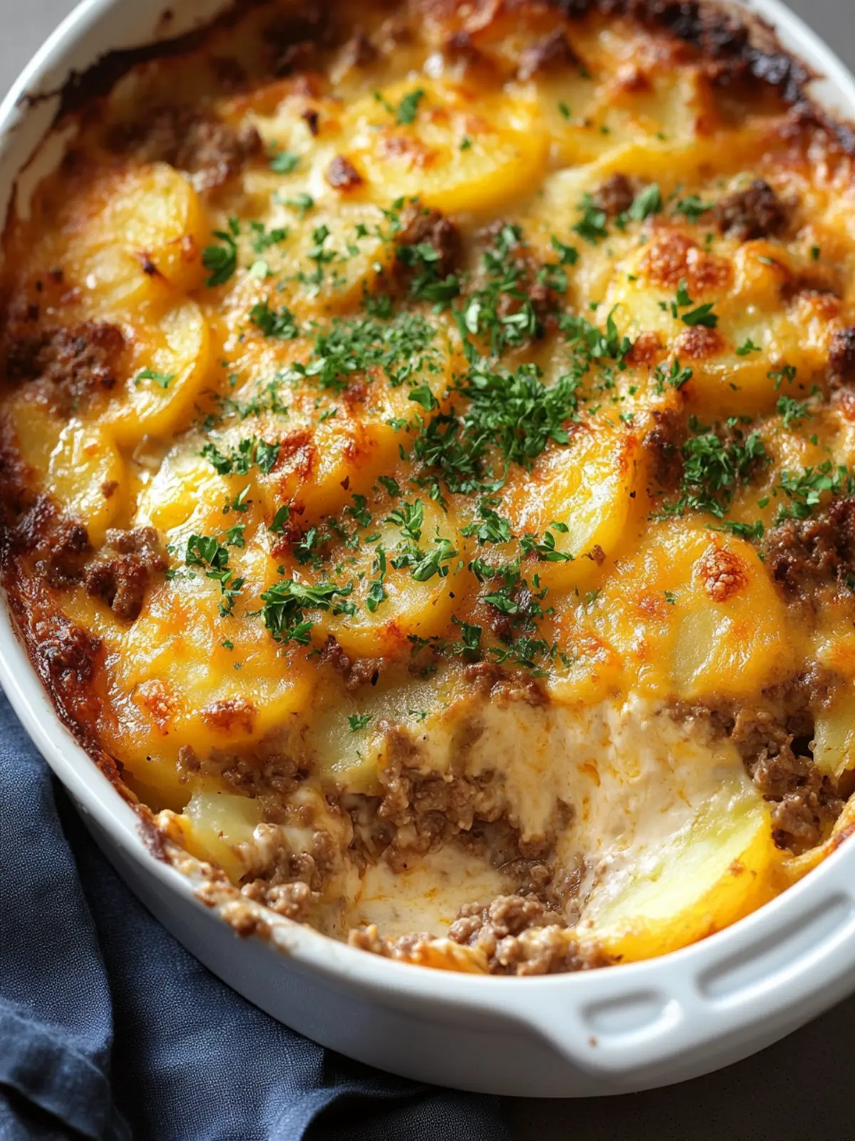 Hobo Casserole: Hearty Ground Beef, Potatoes & Cheese Bliss 3 Hobo Casserole (Ground Beef Recipe)A Cozy, One-Dish Classic Packed with Layers of Beef, Potatoes, and Cheese