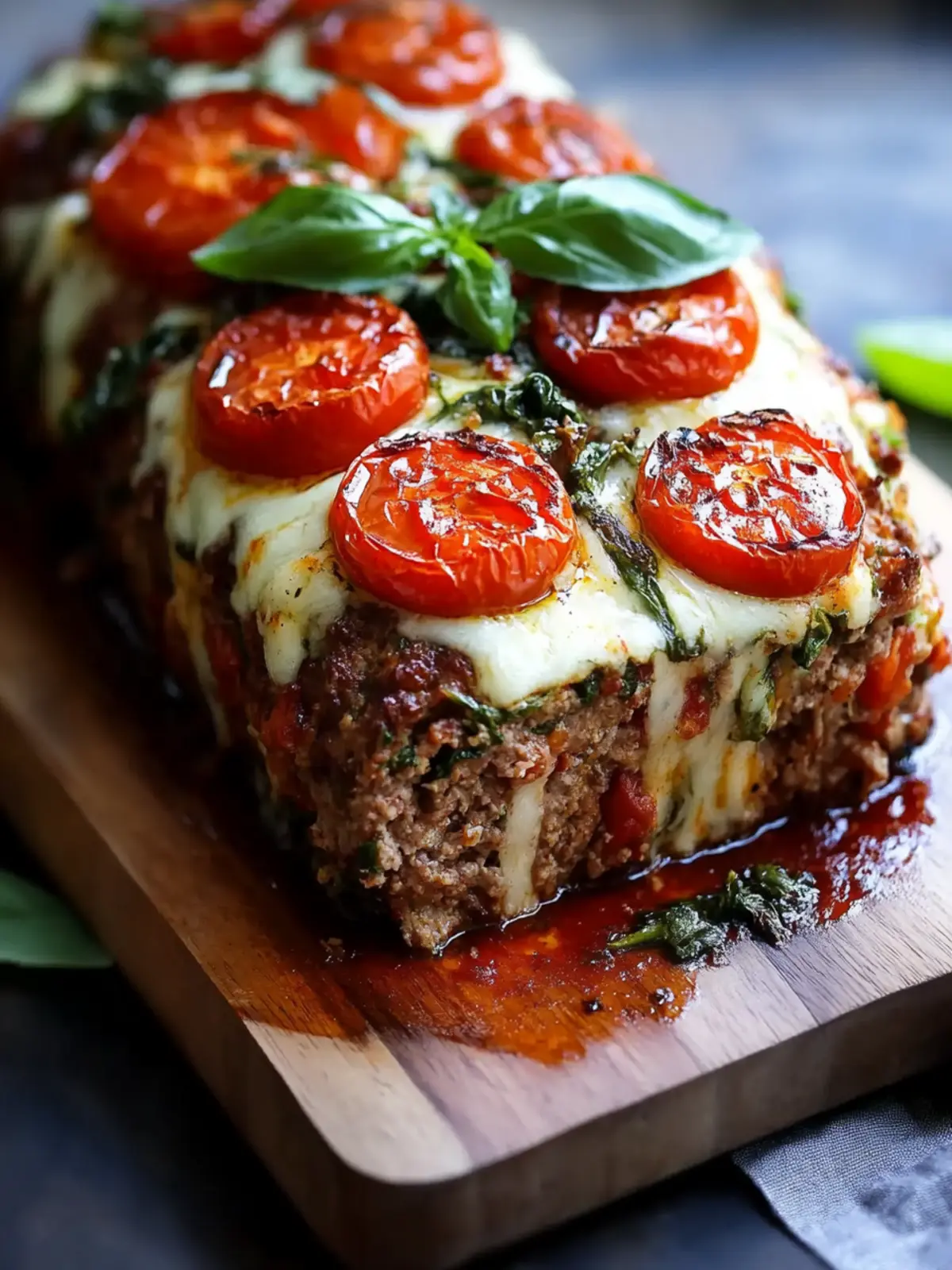 Caprese Meatloaf: A Cheesy Twist on Classic Comfort Food 3 Caprese Meatloaf