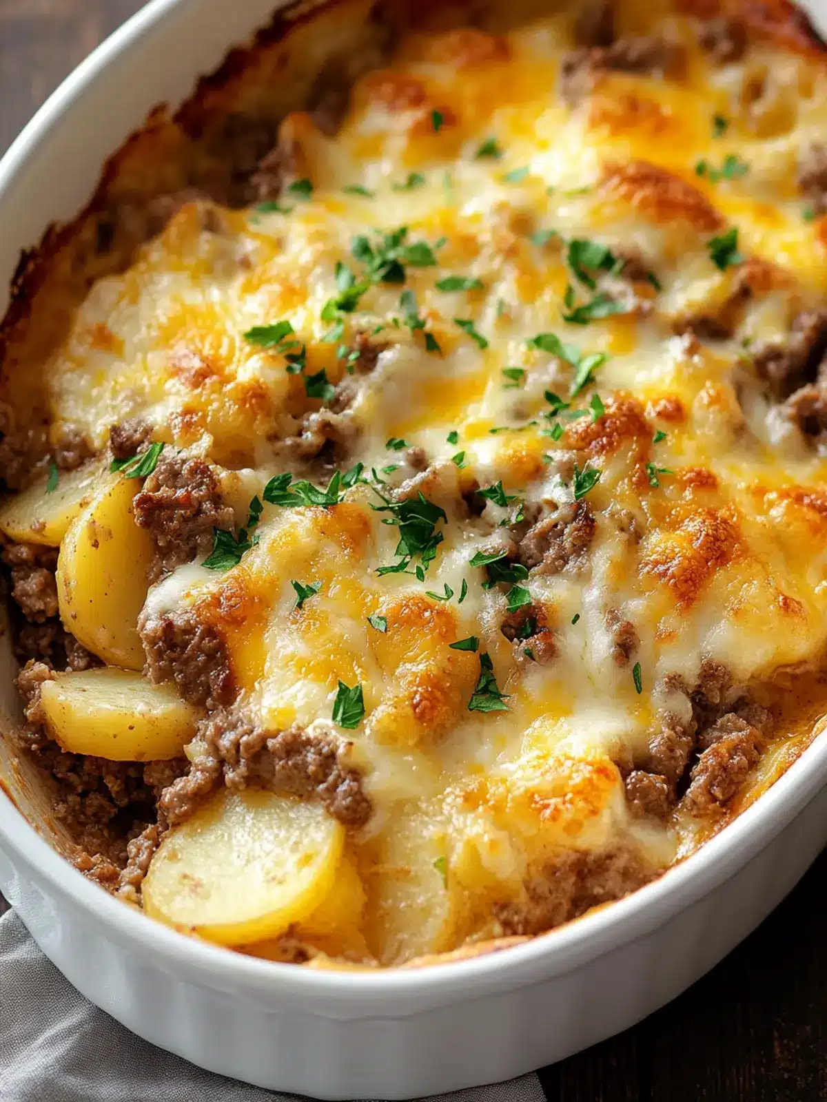 Hobo Casserole: Hearty Ground Beef, Potatoes & Cheese Bliss 5 Hobo Casserole (Ground Beef Recipe)A Cozy, One-Dish Classic Packed with Layers of Beef, Potatoes, and Cheese