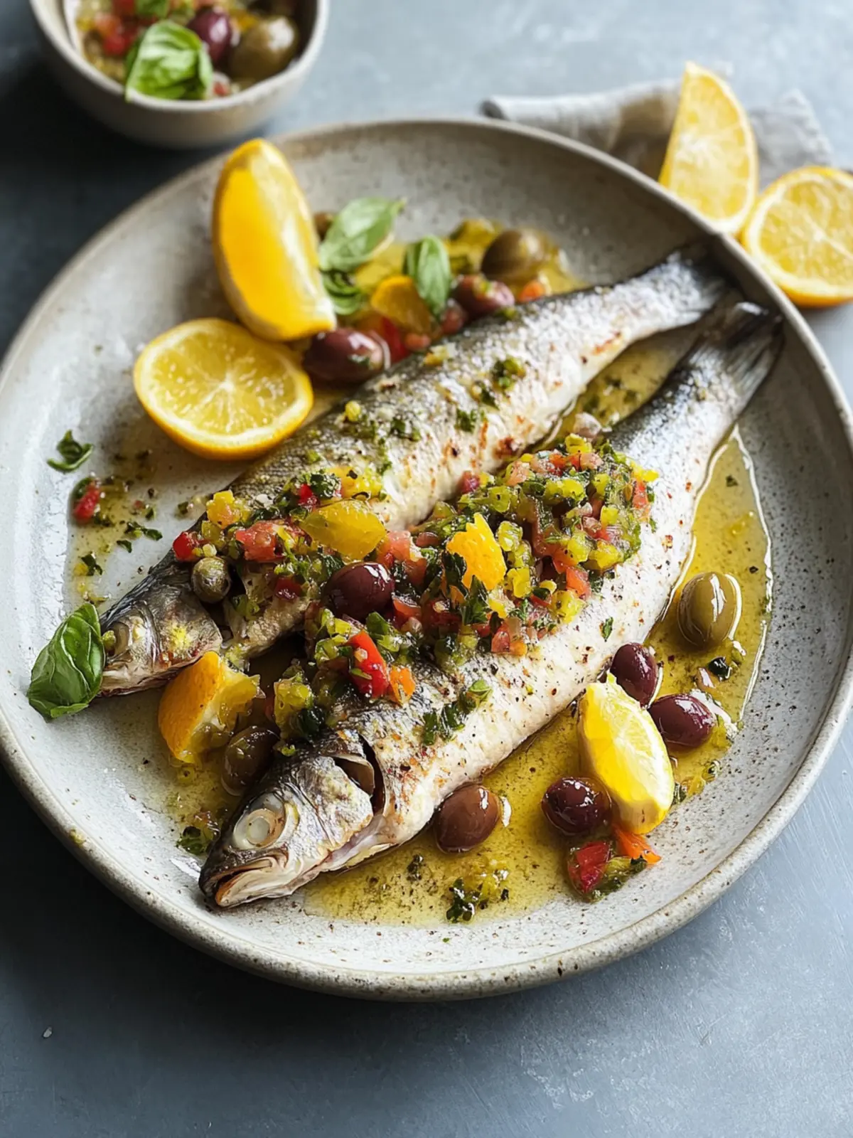 Branzino with Citrus Olive Salsa: A Zesty Weeknight Delight 5 Branzino with Citrus Olive Salsa