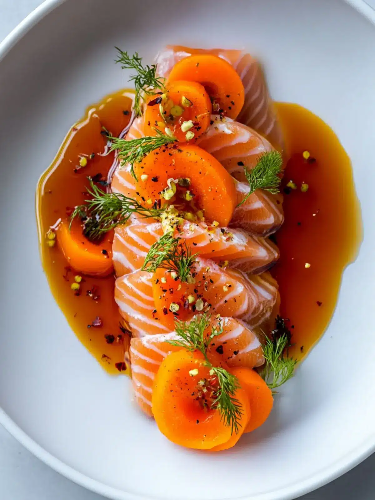 Spicy Salmon Crudo & Carrots: A Fresh Twist on Flavor 2 Spicy Salmon Crudo & Carrots