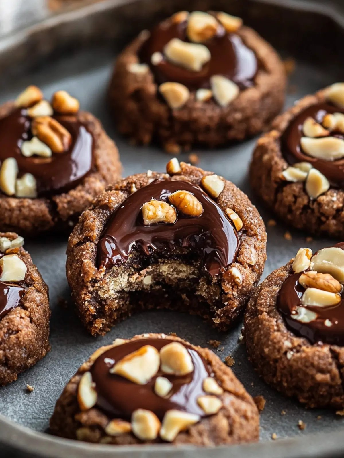 Chewy Chocolate Hazelnut Thumbprint Cookies Worth Baking 4 Chocolate Hazelnut Thumbprint Cookies
