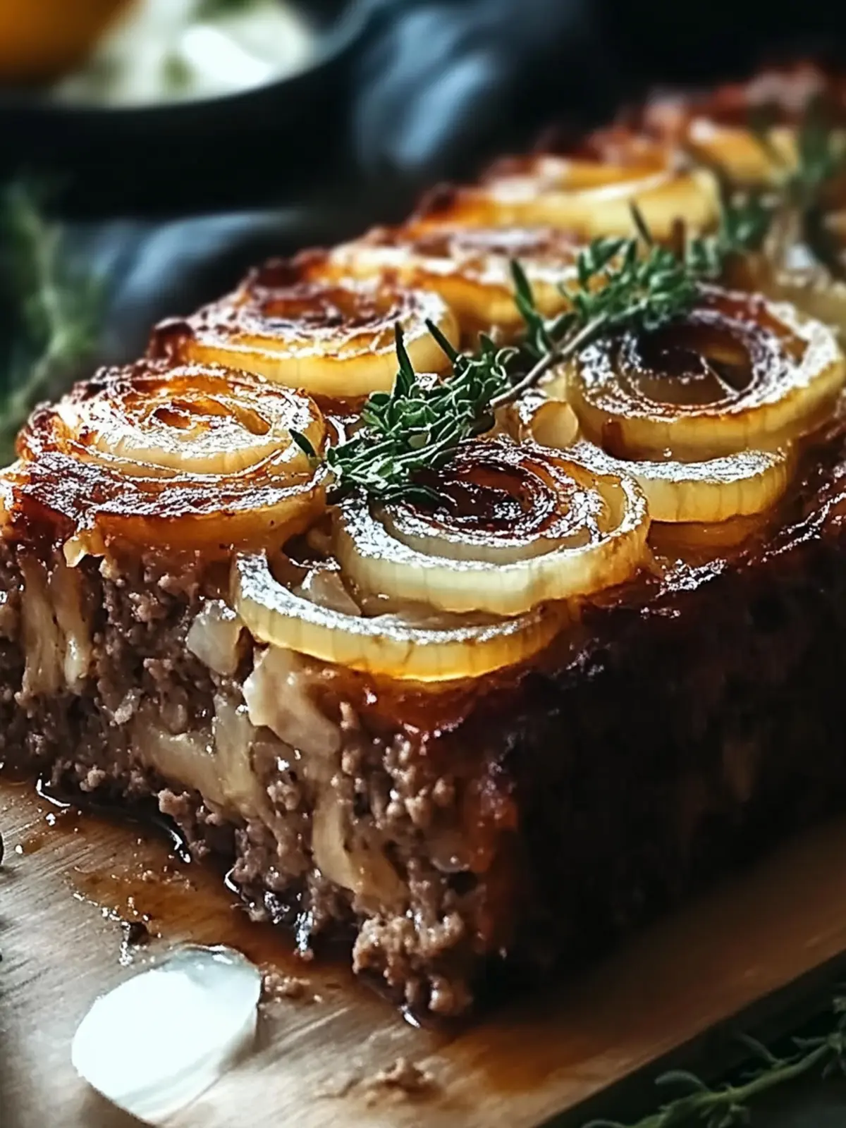 French Onion Meatloaf: Cozy Comfort with a Cheesy Twist 5 French Onion Meatloaf