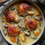 Herb Roasted Chicken in Creamy White Wine Sauce Delight 9 Herb Roasted Chicken in Creamy White Wine Sauce