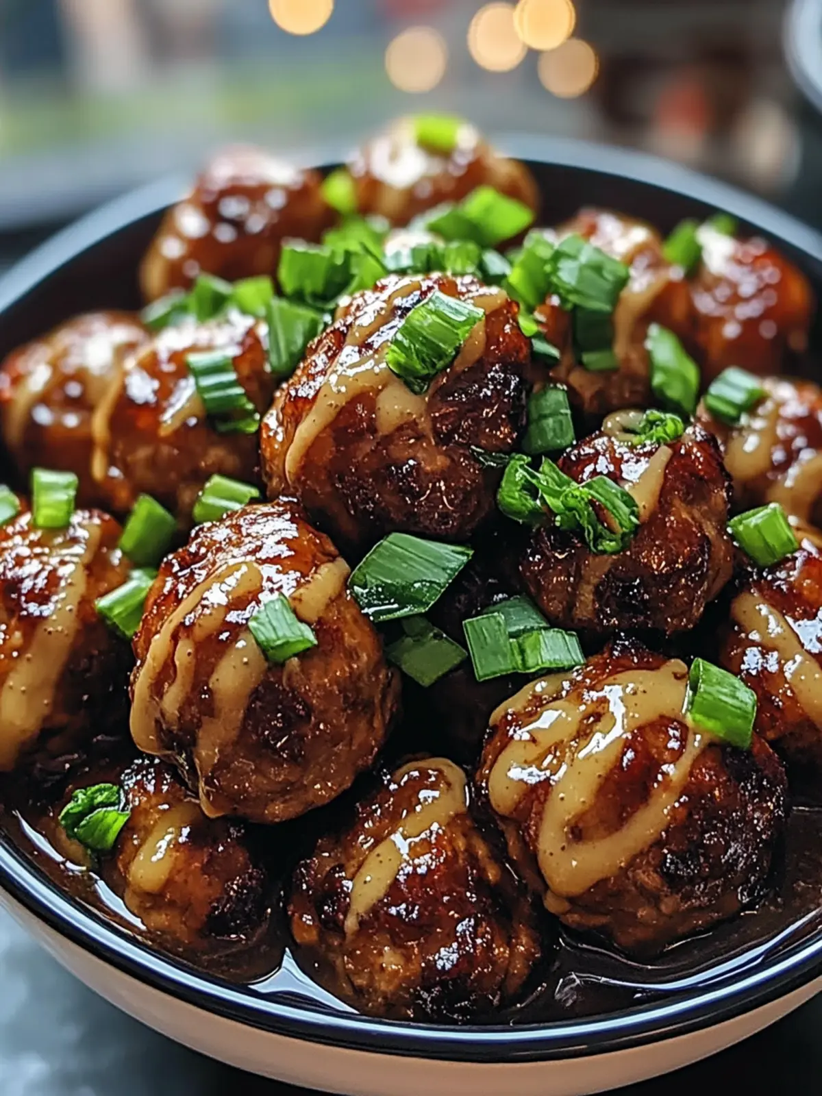 Sticky Hoisin Meatballs with Scallion Sauce – Bold & Tasty Delight 4 Sticky Hoisin Meatballs with Scallion Sauce