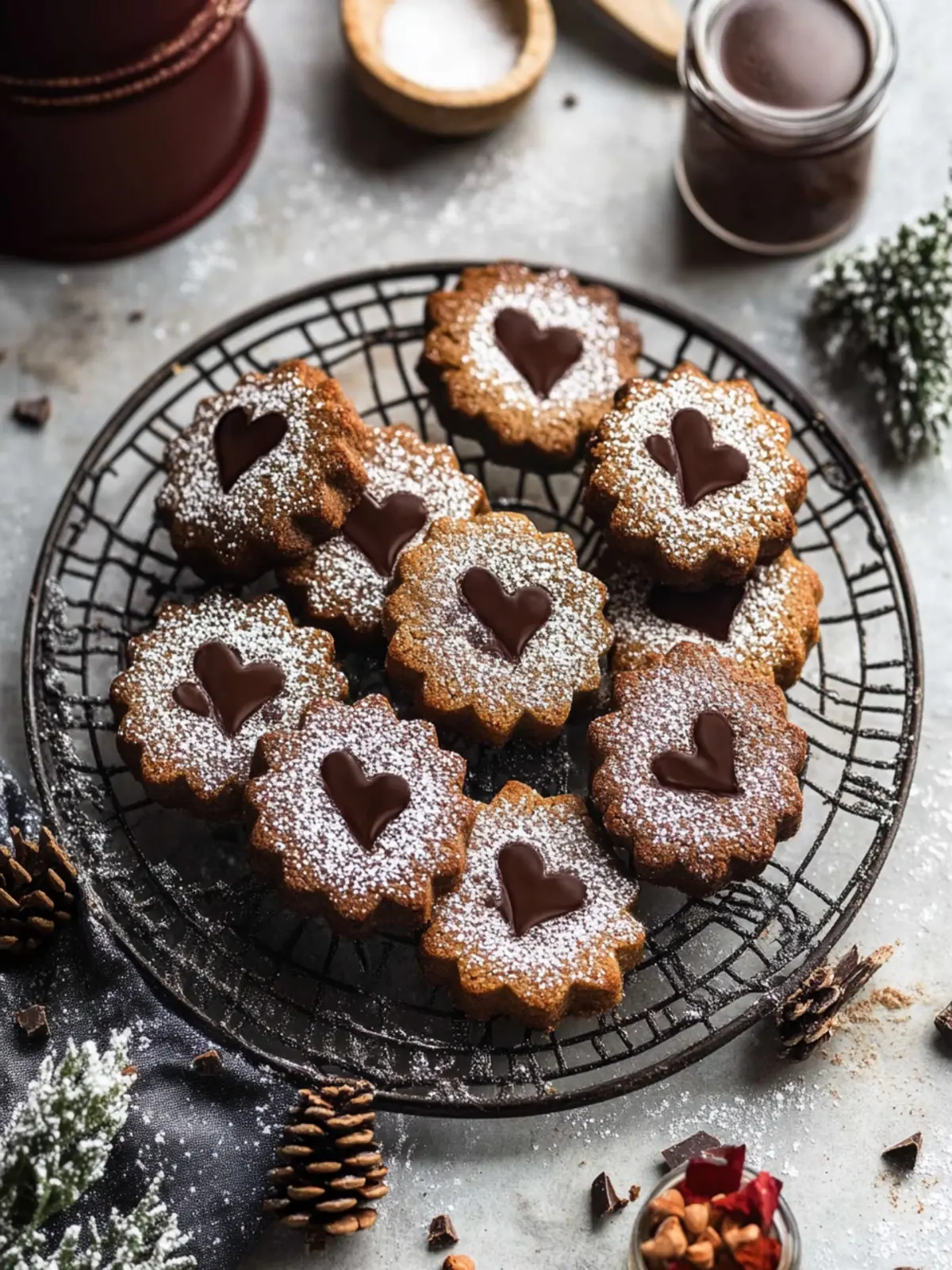 Chocolate Linzer Cookies with Nutella – A Sweet Surprise! 3 Chocolate Linzer Cookies