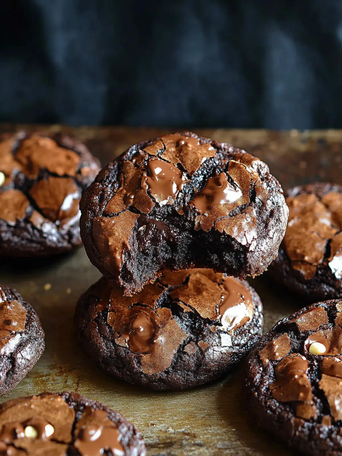 Flourless Dark Chocolate Brownie Cookies that Melt in Your Mouth 2 Flourless Dark Chocolate Brownie Cookies