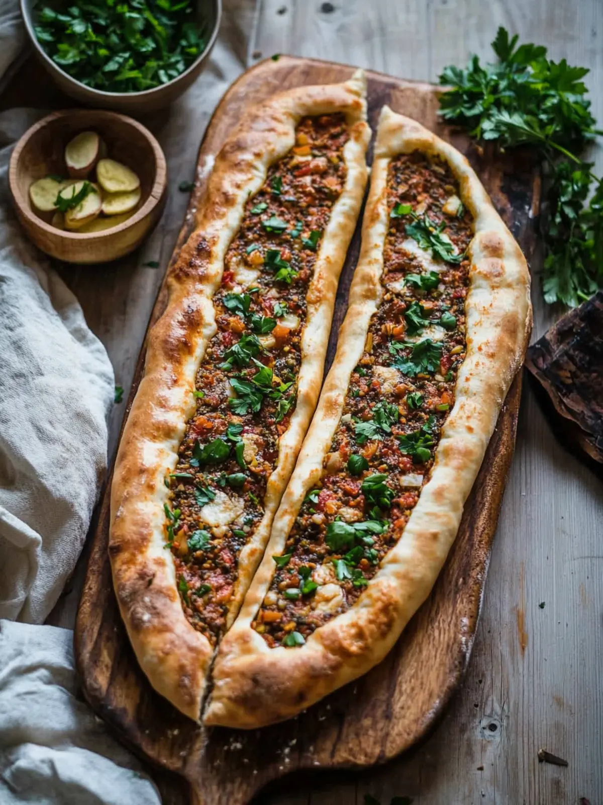 Delicious Turkish Pide: Easy Flatbread with Flavorful Fillings 3 Turkish Pide (Turkish Flatbread)