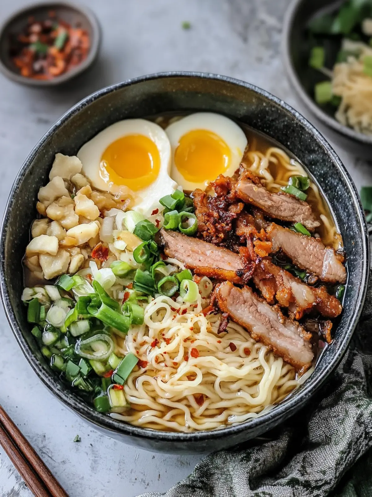Savory Instant Pot Ramen with Crispy Pork in Under an Hour 3 Instant Pot Ramen with Crispy Pork
