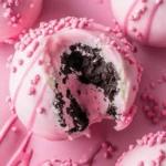 Oreo Truffle Balls with Pink Candy Coating: Effortless Delight 10 Oreo Truffle Balls with Pink Candy Coating