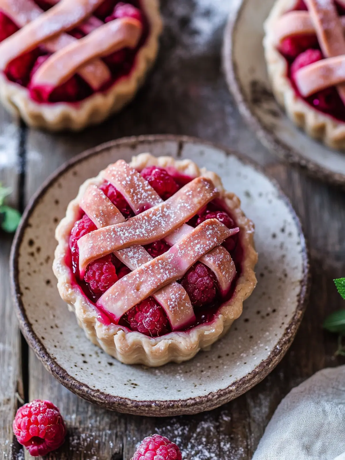 Sweet & Sassy Vegan Raspberry Mini Pies You’ll Love 4 Vegan Raspberry Mini Pies