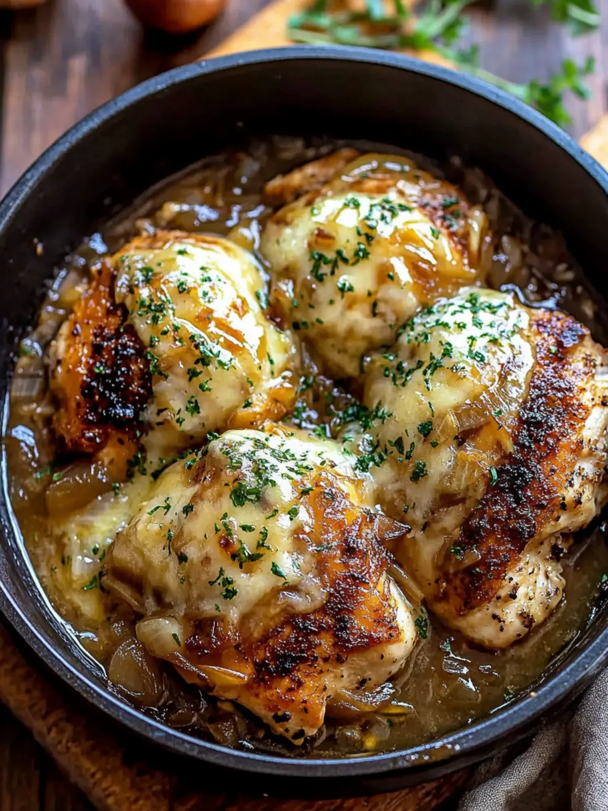 Crock Pot French Onion Chicken - Gourmet Comfort Made Easy 4 Crock Pot French Onion Chicken