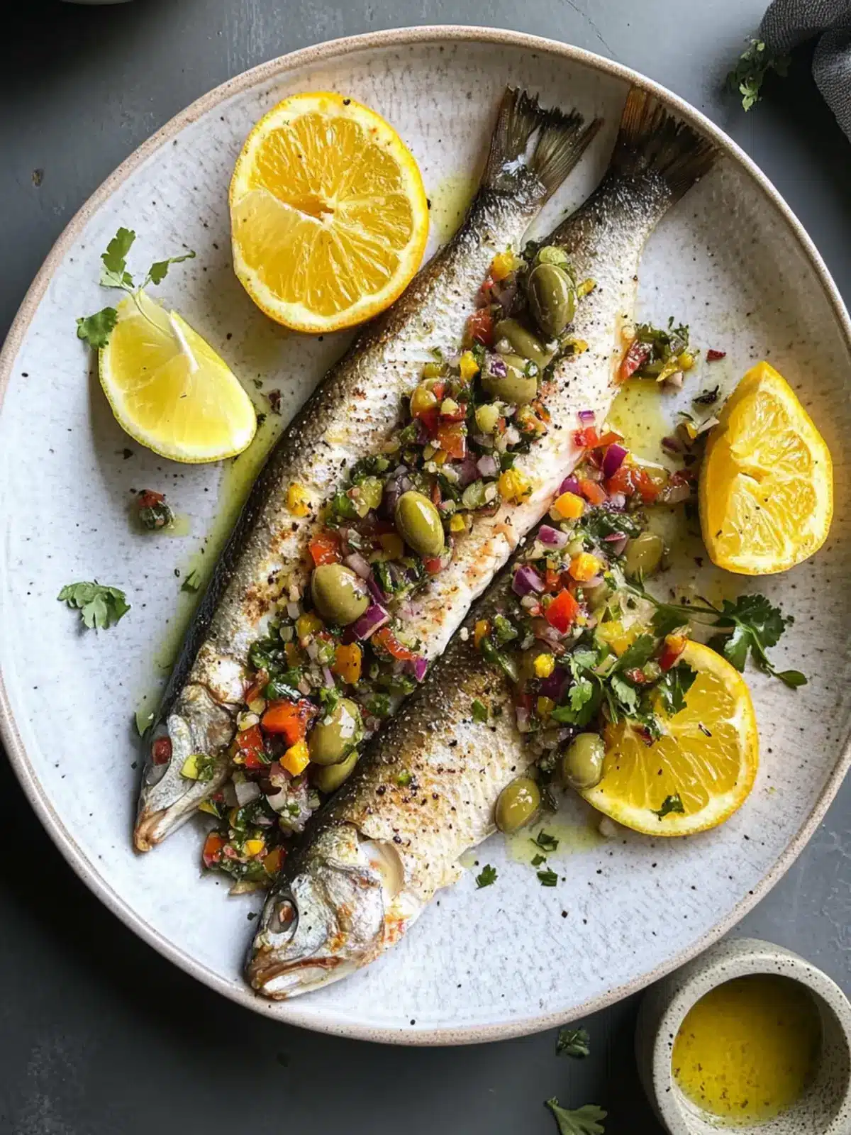 Branzino with Citrus Olive Salsa: A Zesty Weeknight Delight 4 Branzino with Citrus Olive Salsa