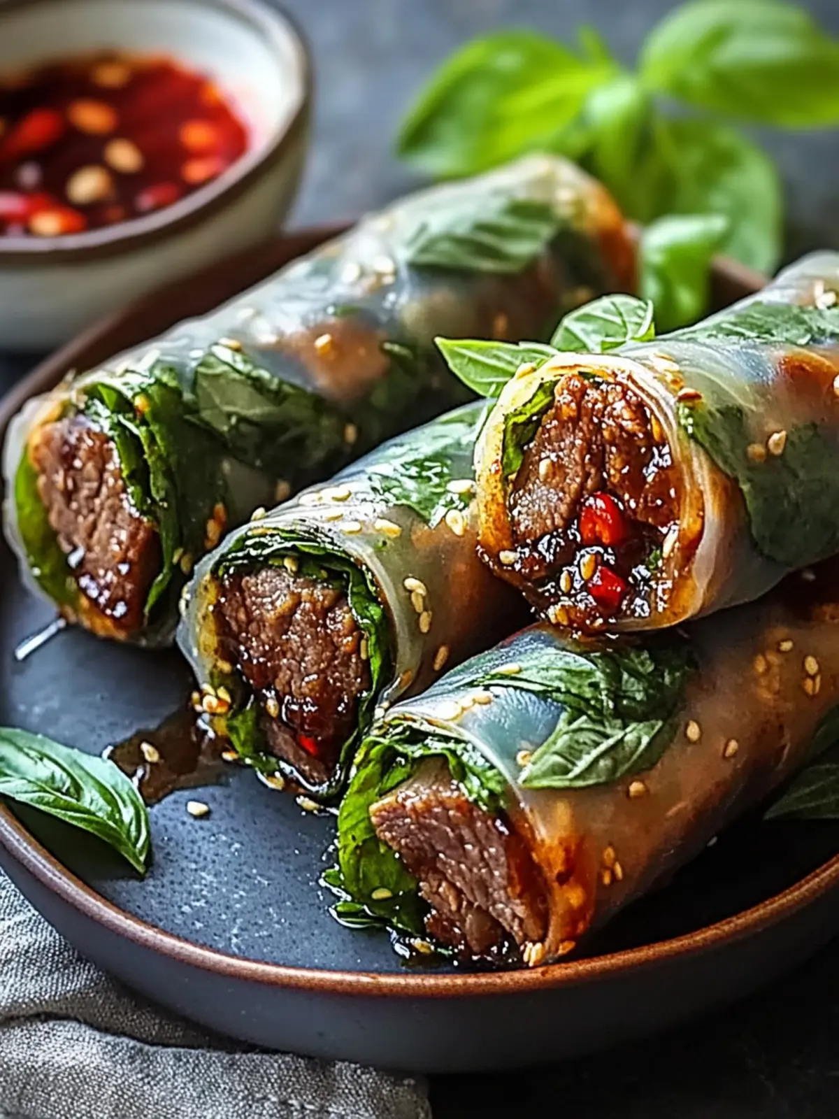 Incredible Thai Basil Beef Rolls: A Must-Try Recipe Delight 2 Thai Basil Beef Rolls: An Incredible Ultimate Recipe