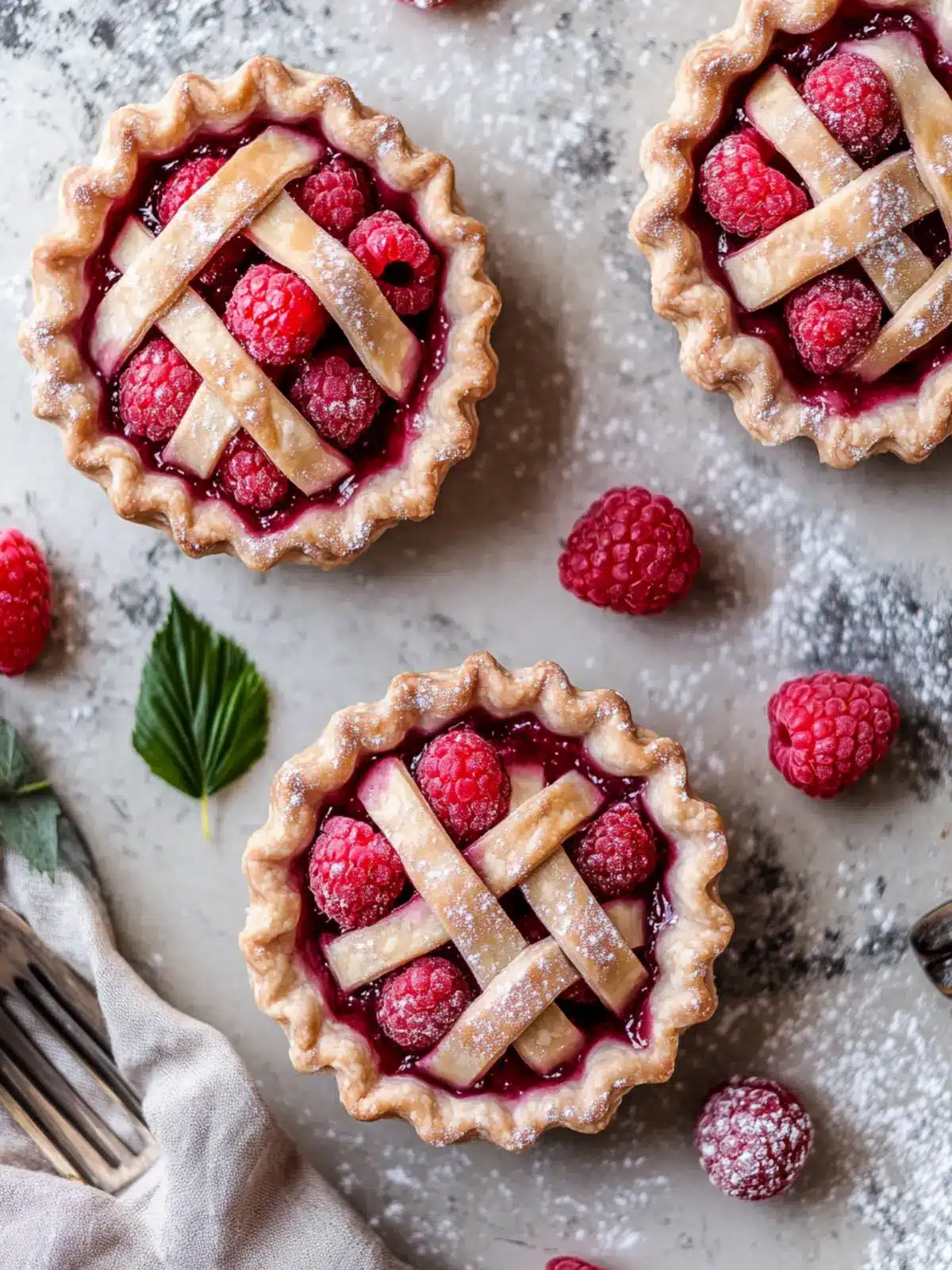 Sweet & Sassy Vegan Raspberry Mini Pies You’ll Love 2 Vegan Raspberry Mini Pies