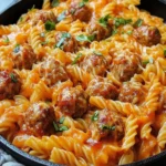 BBQ Ranch Meatball & Cheddar Pasta Skillet in 40 Minutes 10 BBQ Ranch Meatball & Cheddar Pasta Skillet