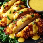 Crispy Pretzel Chicken with Mustard-Cheddar Sauce Made Easy 9 Crispy Pretzel Chicken with Mustard-Cheddar Sauce