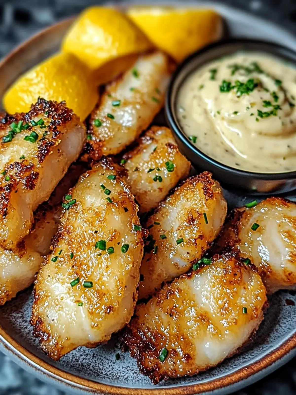Lemon Butter Fish Bites with Garlic Aioli for Quick Cravings 3 Lemon Butter Fish Bites with Garlic Aioli