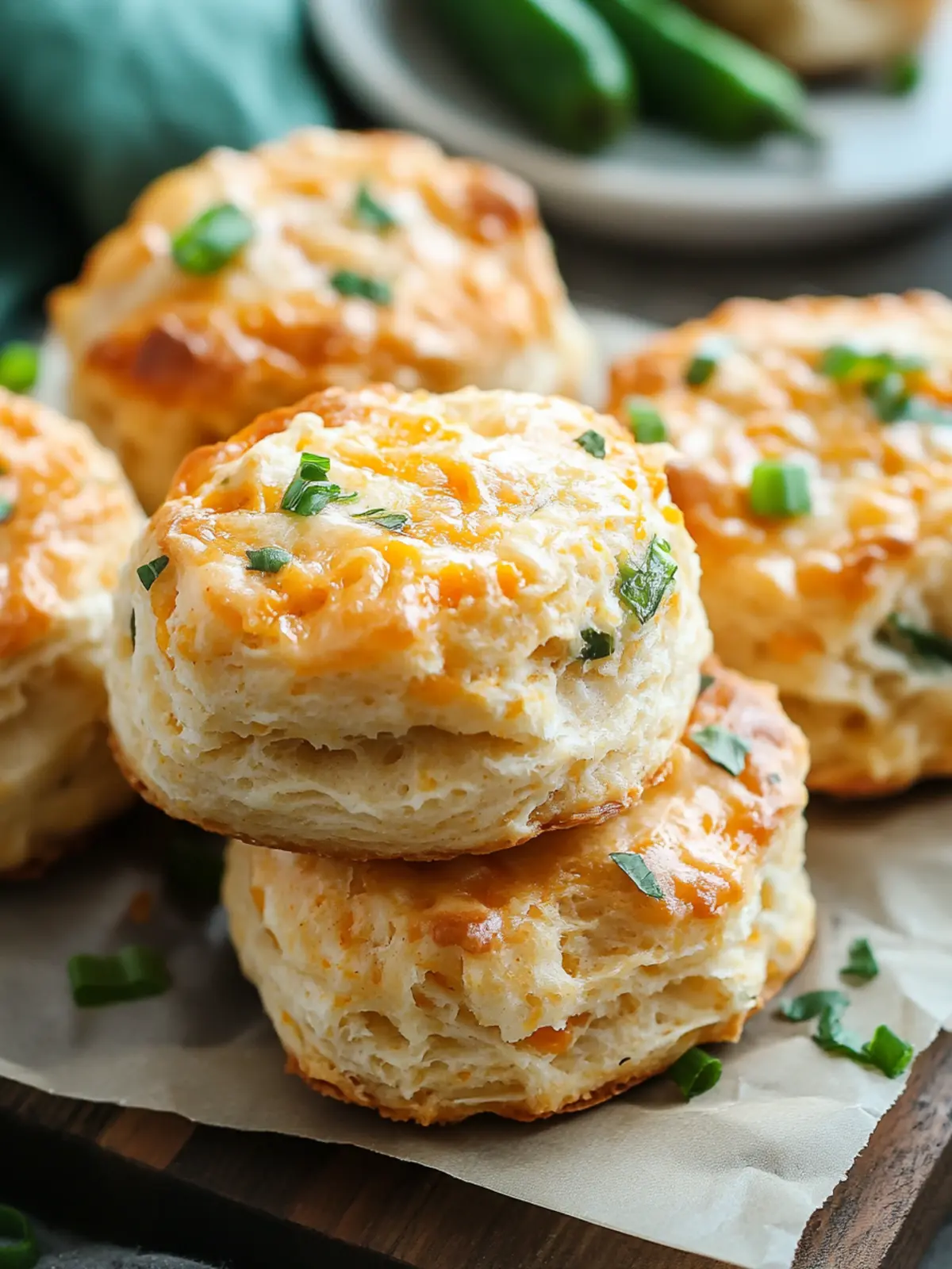 Green Chile Cheddar Biscuits [35 Minutes]