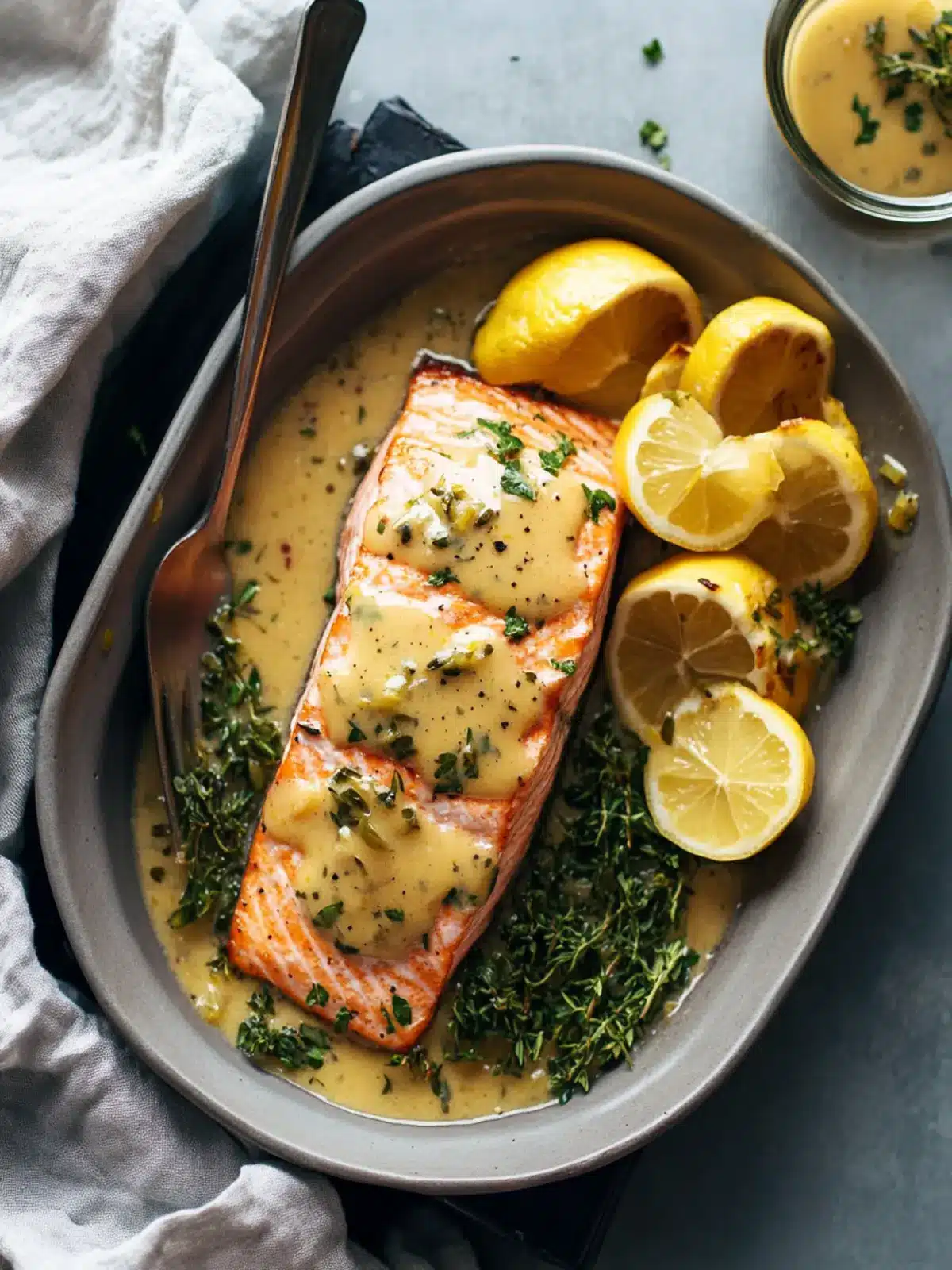 Baked Salmon with Amazing Lemon Sauce for an Easy Dinner Delight 2 Baked Salmon with Amazing Lemon Sauce