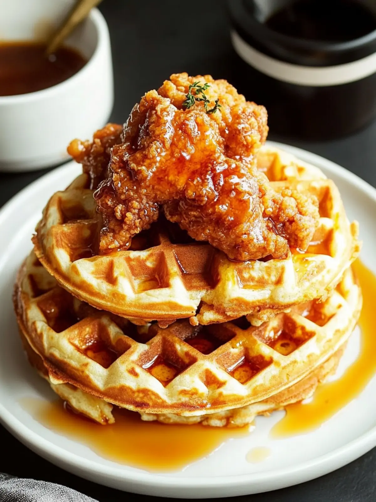 Ultimate Chicken and Waffles Recipe with Spicy Honey Twist 2 Chicken and Waffles Recipe