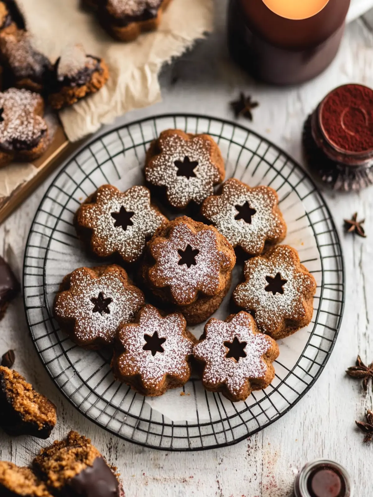 Chocolate Linzer Cookies with Nutella – A Sweet Surprise! 4 Chocolate Linzer Cookies