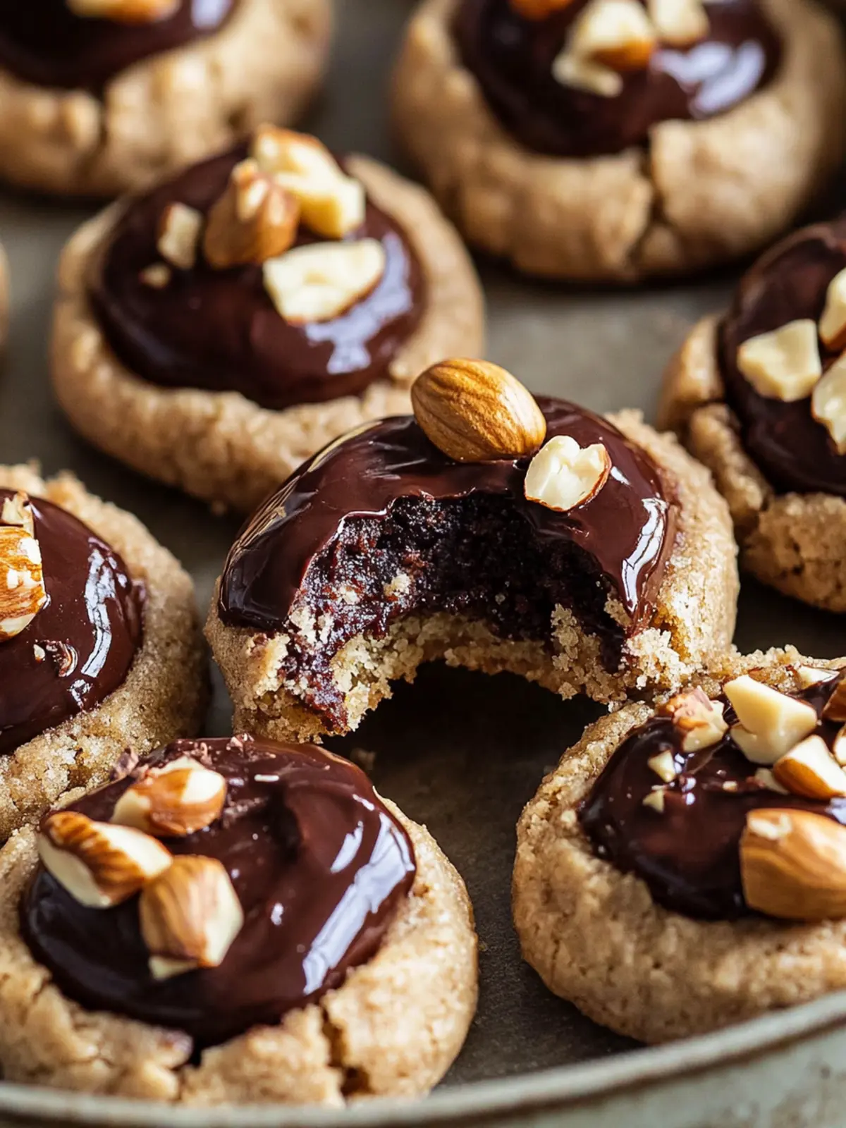 Chewy Chocolate Hazelnut Thumbprint Cookies Worth Baking 3 Chocolate Hazelnut Thumbprint Cookies