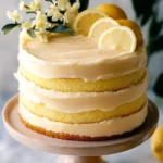 Ultimate Lemon Layer Cake with Decadent Curd & Buttercream 6 Luscious lemon cake, lemon curd, and lemon buttercream make up this incredibly indulgent ultimate lemon layer cake.